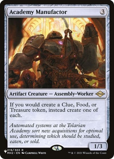 Academy Manufactor The List Reprints Magic card