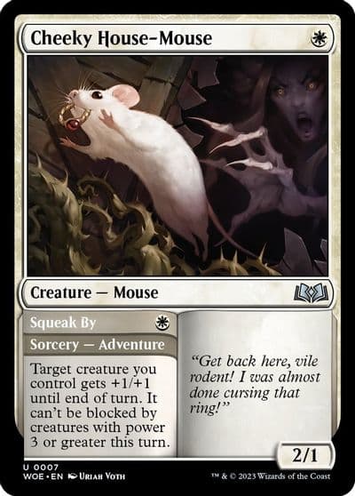 Cheeky House Mouse Wilds of Eldraine Magic card