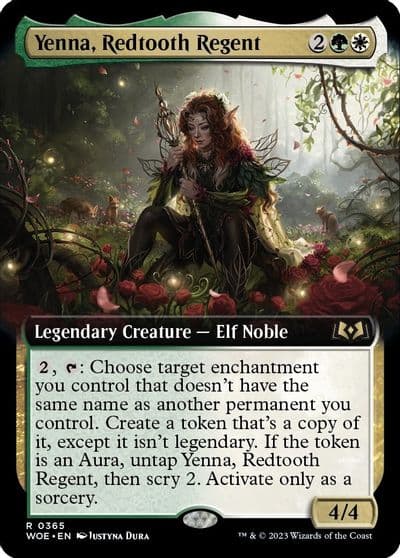 Yenna Redtooth Regent Extended Art Wilds of Eldraine Magic card
