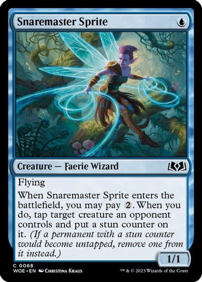Snaremaster Sprite Wilds of Eldraine Magic card