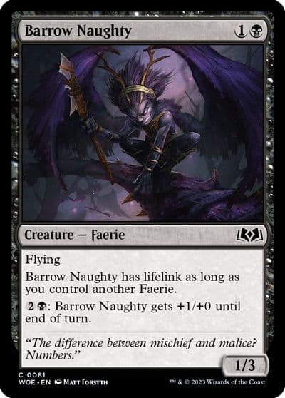 Barrow Naughty Wilds of Eldraine Magic card
