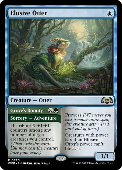Elusive Otter Wilds of Eldraine Magic card