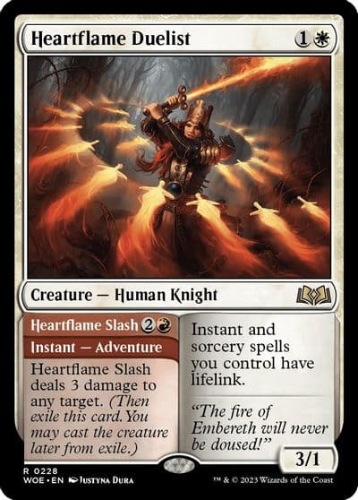 Heartflame Duelist Wilds of Eldraine Magic card