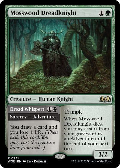 Mosswood Dreadknight Wilds of Eldraine Magic card