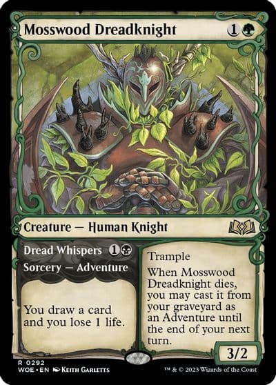 Mosswood Dreadknight Showcase Wilds of Eldraine Magic card
