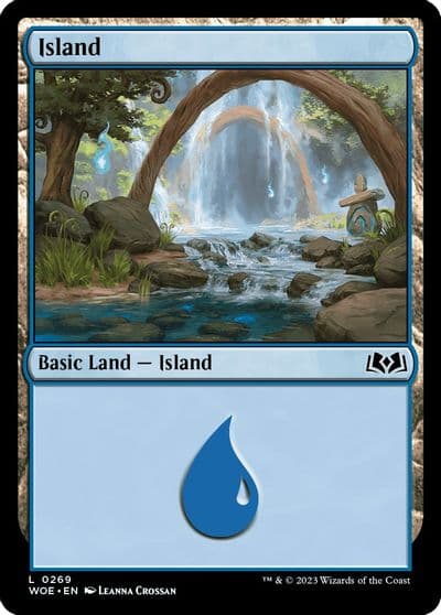 Island 0269 Wilds of Eldraine Magic card