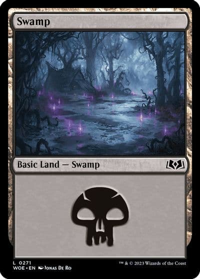 Swamp 0271 Wilds of Eldraine Magic card