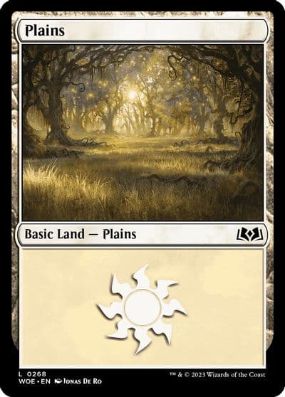 Plains 0268 Wilds of Eldraine Magic card