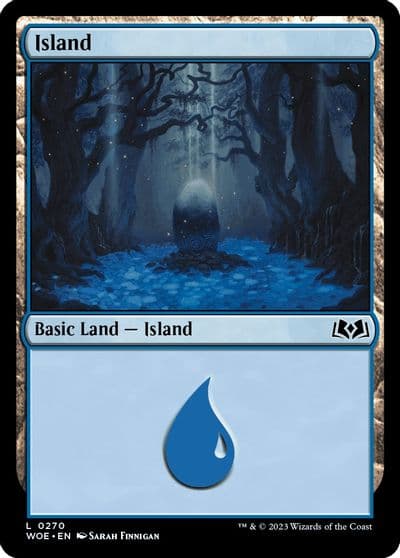 Island 0270 Wilds of Eldraine Magic card