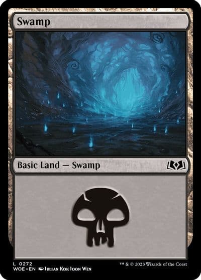 Swamp 0272 Wilds of Eldraine Magic card