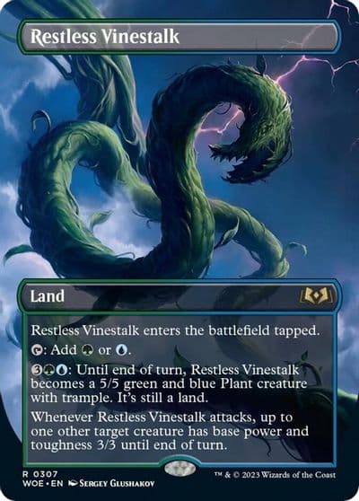 Restless Vinestalk Borderless Wilds of Eldraine Magic card