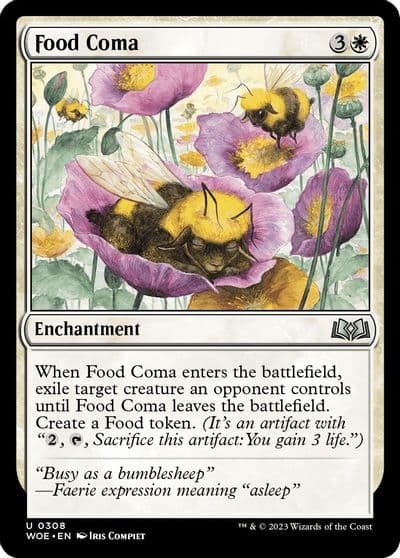 Food Coma Wilds of Eldraine Magic card