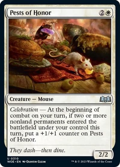Pests of Honor Wilds of Eldraine Magic card