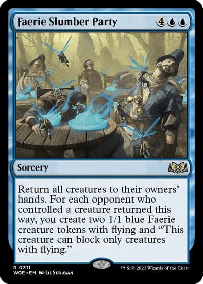 Faerie Slumber Party Wilds of Eldraine Magic card