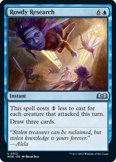 Rowdy Research Wilds of Eldraine Magic card