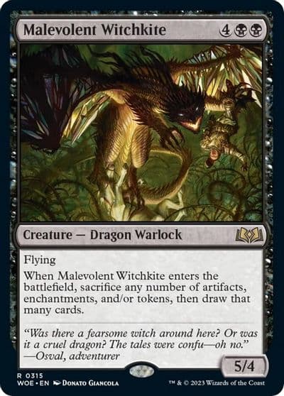 Malevolent Witchkite Wilds of Eldraine Magic card