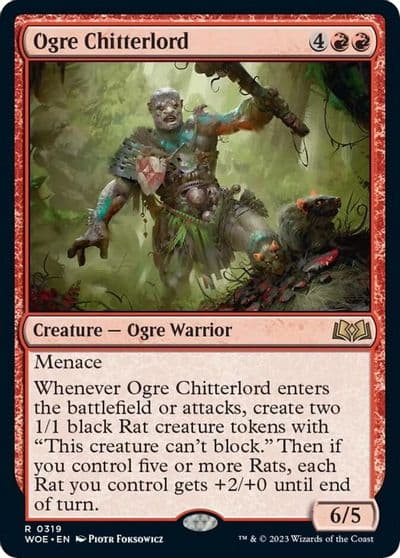 Ogre Chitterlord Wilds of Eldraine Magic card