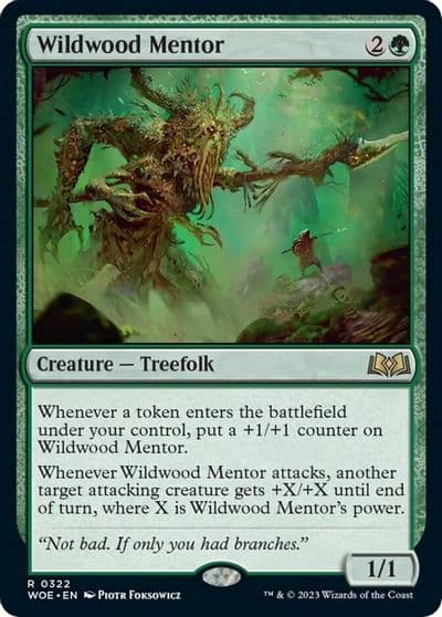 Wildwood Mentor Wilds of Eldraine Magic card