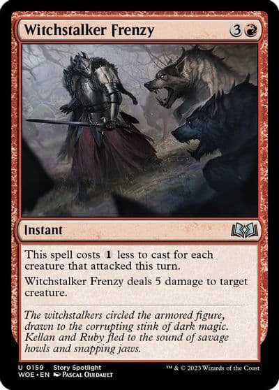 Witchstalker Frenzy Wilds of Eldraine Magic card