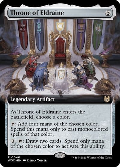Throne of Eldraine Extended Art Commander: Wilds of Eldraine Magic card