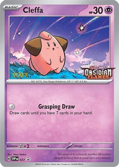 Cleffa - 037 (Prerelease) [Staff] SV: Scarlet & Violet Promo Cards Pokemon card