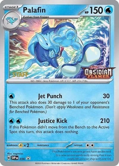 Palafin - 036 (Prerelease) [Staff] SV: Scarlet & Violet Promo Cards Pokemon card