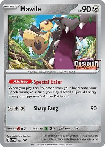 Mawile - 039 (Prerelease) [Staff] SV: Scarlet & Violet Promo Cards Pokemon card