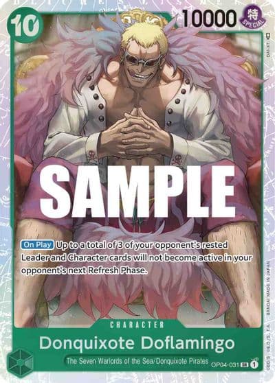 Donquixote Doflamingo 031 Kingdoms of Intrigue One Piece card