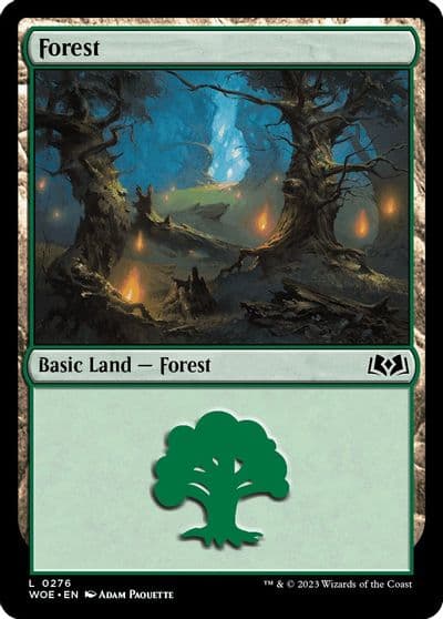 Forest 0276 Wilds of Eldraine Magic card