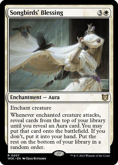 Songbirds Blessing Commander: Wilds of Eldraine Magic card