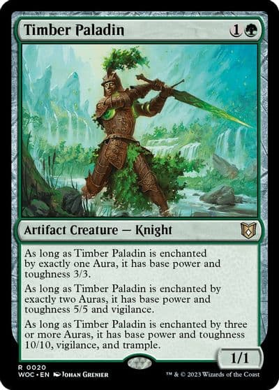 Timber Paladin Commander: Wilds of Eldraine Magic card