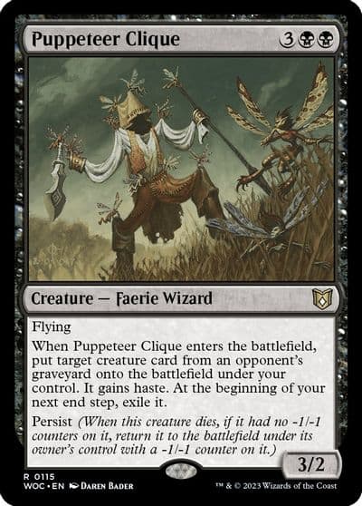 Puppeteer Clique Commander: Wilds of Eldraine Magic card
