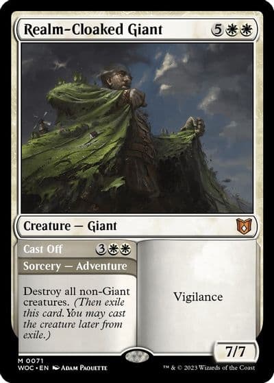 Realm Cloaked Giant Commander: Wilds of Eldraine Magic card
