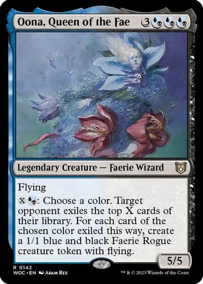 Oona Queen of the Fae Commander: Wilds of Eldraine Magic card