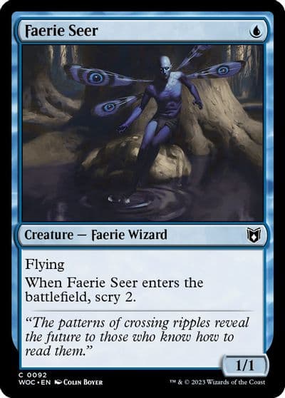 Faerie Seer Commander: Wilds of Eldraine Magic card