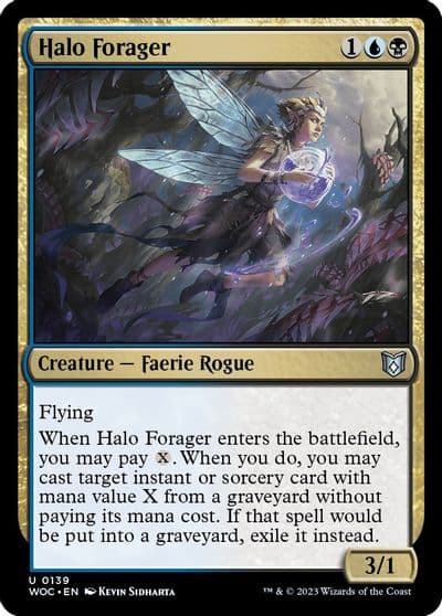 Halo Forager Commander: Wilds of Eldraine Magic card
