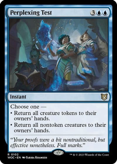 Perplexing Test Commander: Wilds of Eldraine Magic card