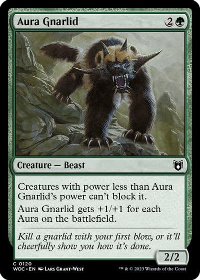 Aura Gnarlid Commander: Wilds of Eldraine Magic card