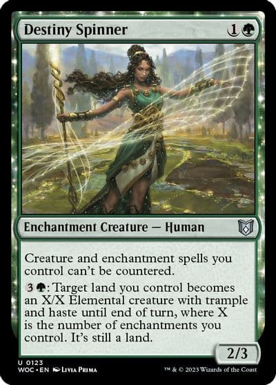 Destiny Spinner Commander: Wilds of Eldraine Magic card
