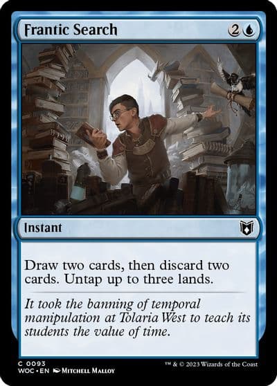 Frantic Search Commander: Wilds of Eldraine Magic card