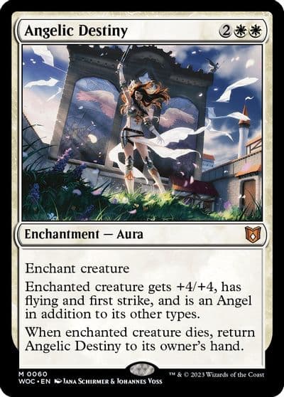 Angelic Destiny Commander: Wilds of Eldraine Magic card