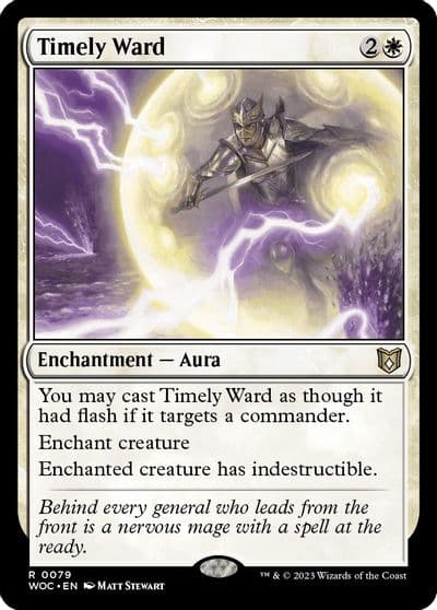Timely Ward Commander: Wilds of Eldraine Magic card
