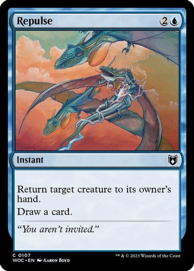 Repulse Commander: Wilds of Eldraine Magic card