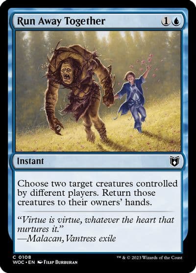 Run Away Together Commander: Wilds of Eldraine Magic card