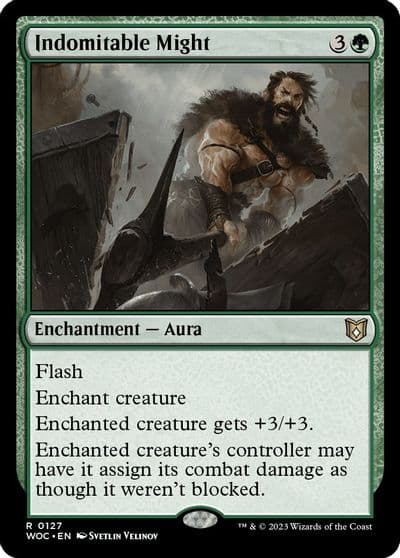 Indomitable Might Commander: Wilds of Eldraine Magic card