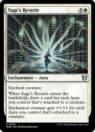 Sages Reverie Commander: Wilds of Eldraine Magic card