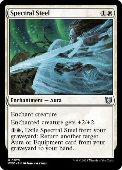 Spectral Steel Commander: Wilds of Eldraine Magic card