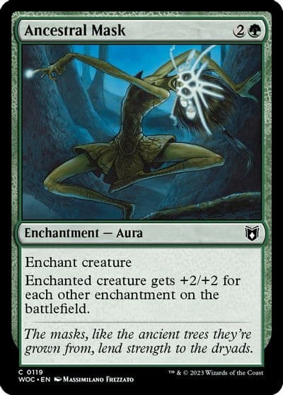 Ancestral Mask Commander: Wilds of Eldraine Magic card