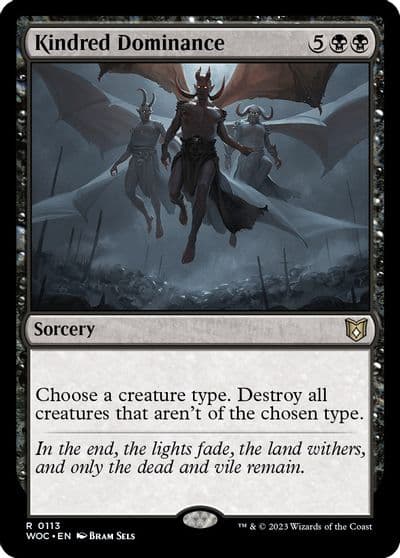 Kindred Dominance Commander: Wilds of Eldraine Magic card