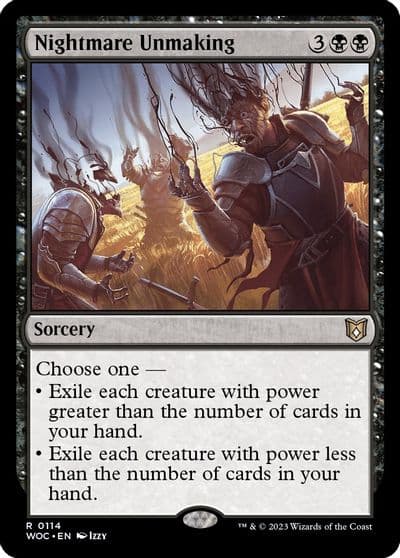 Nightmare Unmaking Commander: Wilds of Eldraine Magic card
